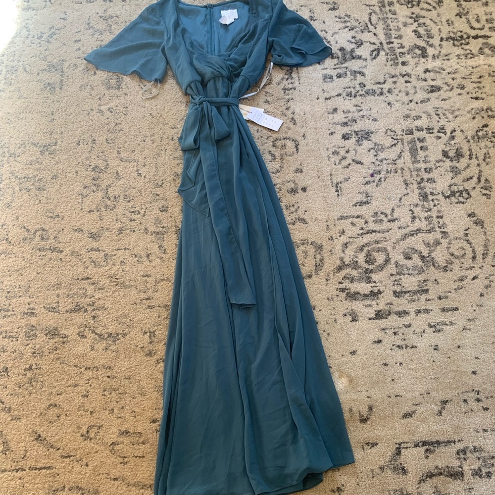 Watters design bridesmaid dress. New with tags. Dusty blue